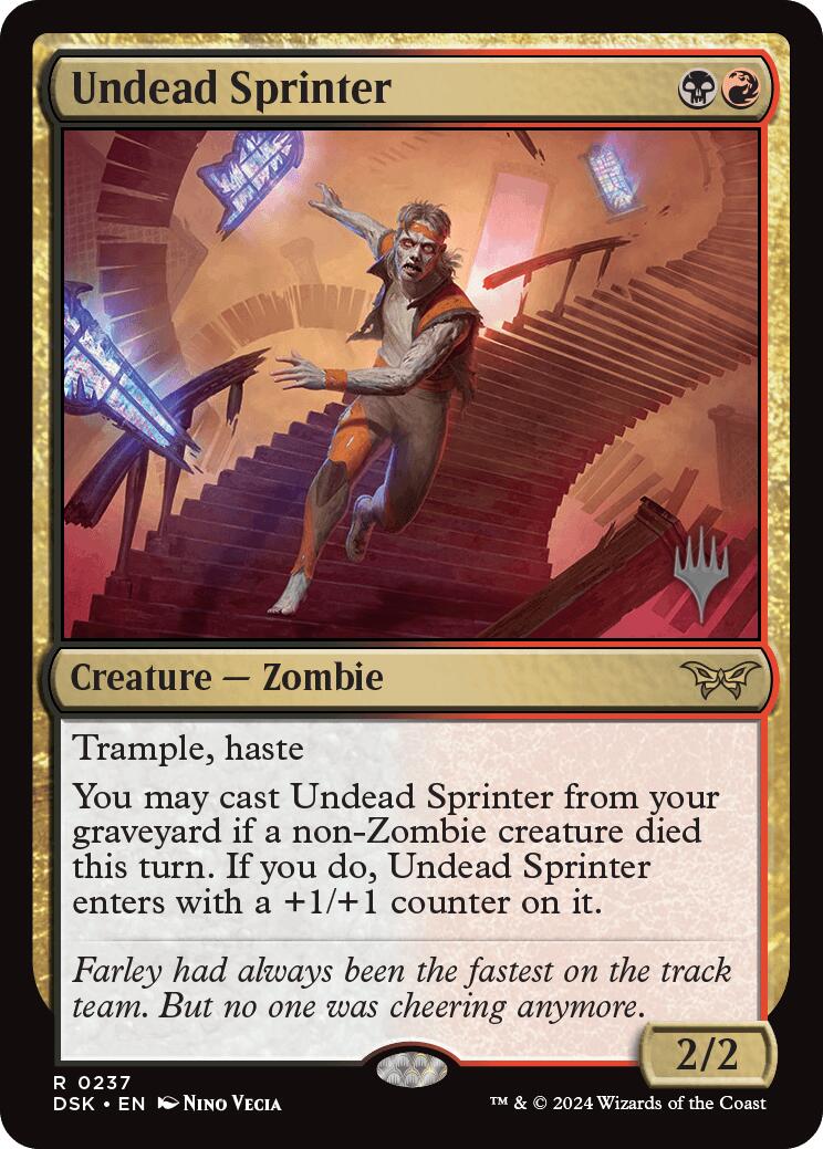 Undead Sprinter [Duskmourn: House of Horror Promos] | Gaming Infinity