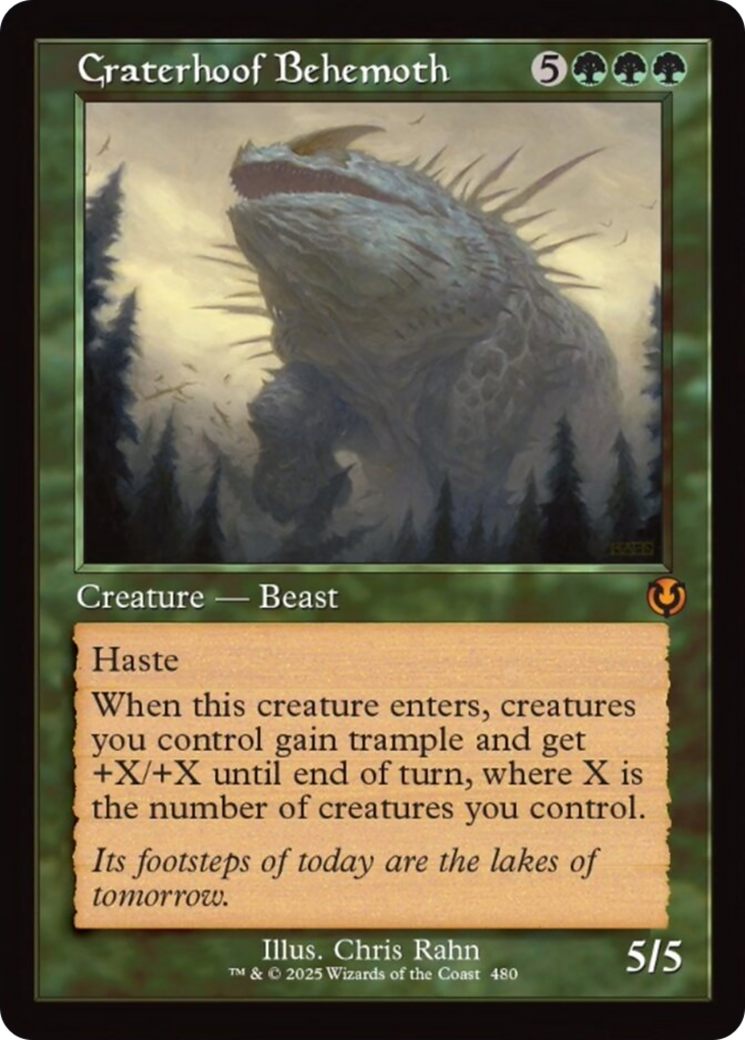 Craterhoof Behemoth (Retro Frame) [Innistrad Remastered] | Gaming Infinity