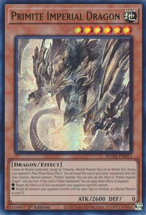 Primite Imperial Dragon [ROTA-EN013] Ultra Rare | Gaming Infinity