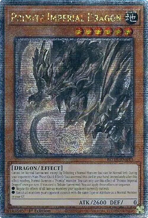 Primite Imperial Dragon (Quarter Century Secret Rare) [ROTA-EN013] Quarter Century Secret Rare | Gaming Infinity