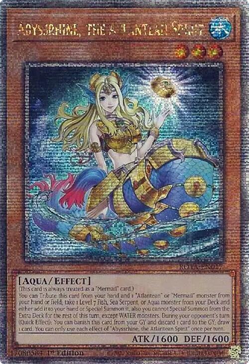 Abyssrhine, the Atlantean Spirit (Quarter Century Secret Rare) [ROTA-EN017] Quarter Century Secret Rare | Gaming Infinity