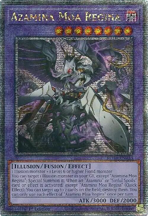 Azamina Moa Regina (Quarter Century Secret Rare) [ROTA-EN033] Quarter Century Secret Rare | Gaming Infinity