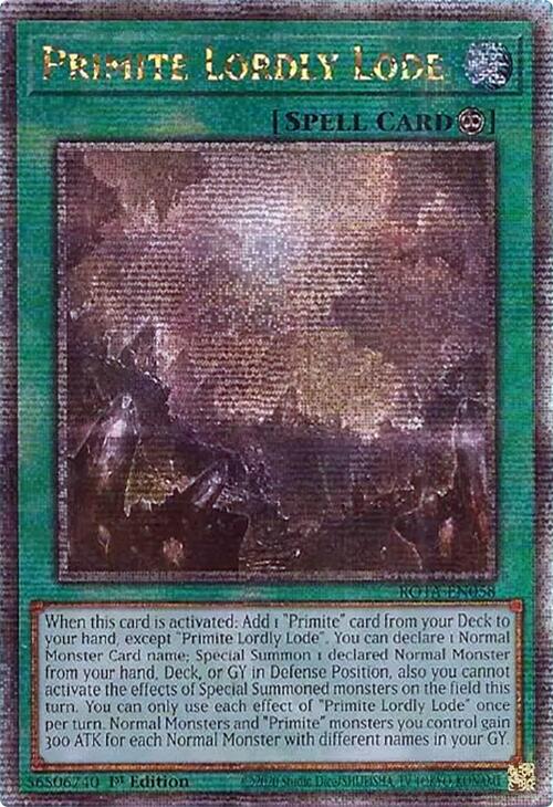 Primite Lordly Lode (Quarter Century Secret Rare) [ROTA-EN058] Quarter Century Secret Rare | Gaming Infinity