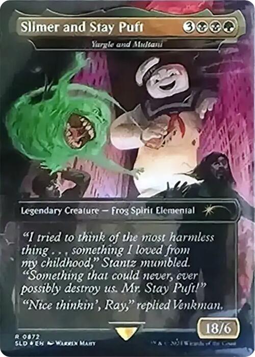 Slimer and Stay Puft - Yargle and Multani (Rainbow Foil) [Secret Lair Drop Series] | Gaming Infinity