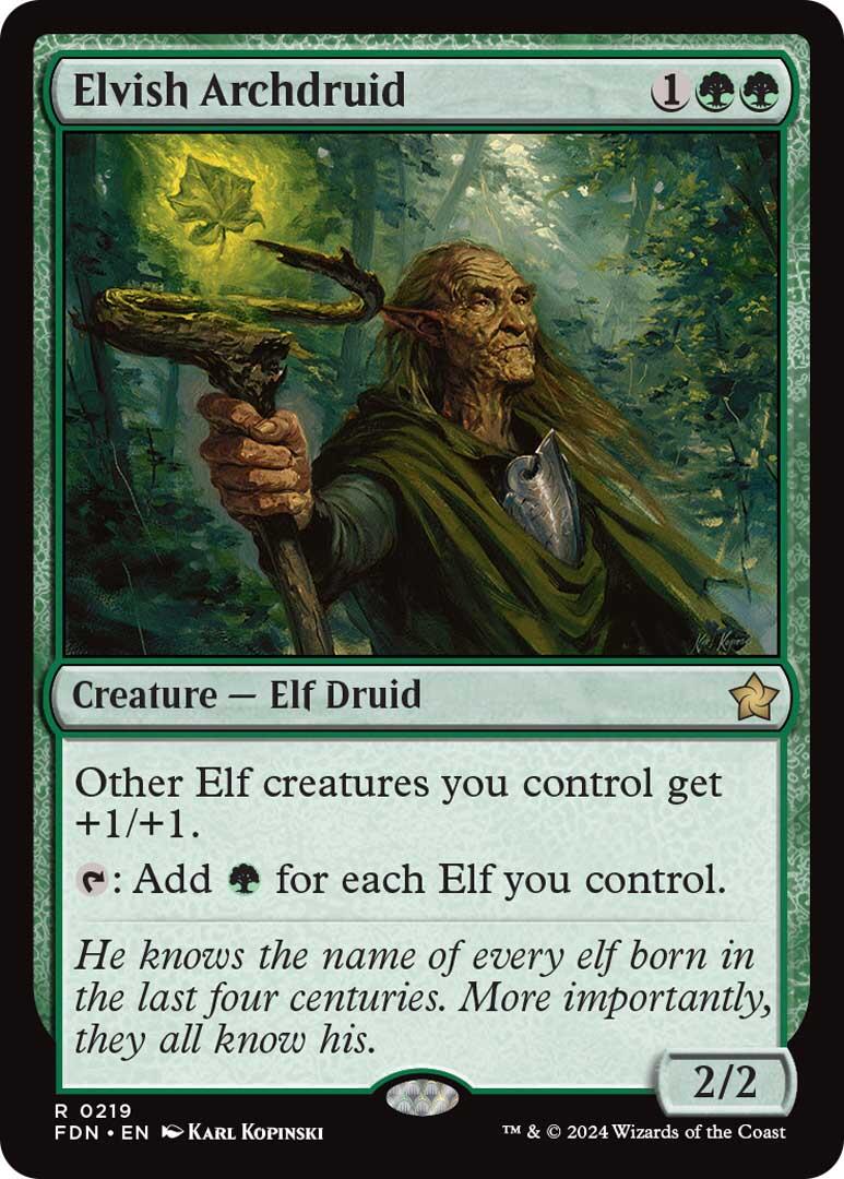 Elvish Archdruid [Foundations] | Gaming Infinity