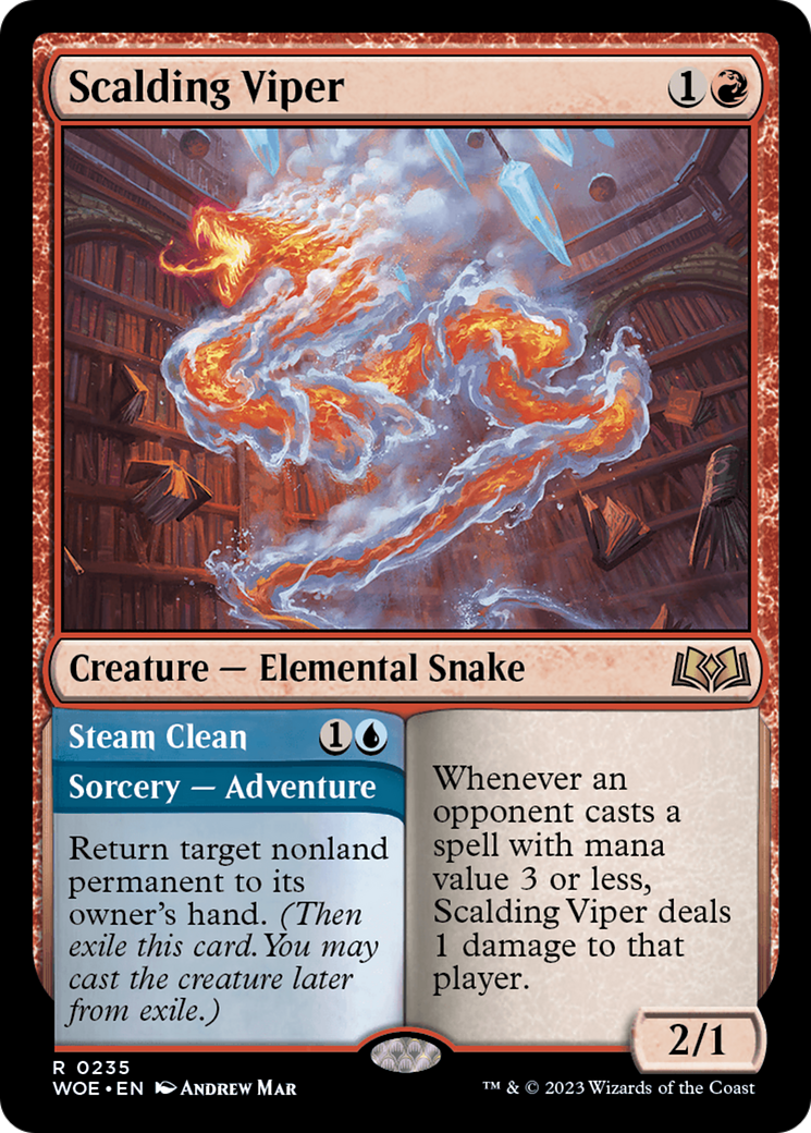 Scalding Viper // Steam Clean [Wilds of Eldraine] | Gaming Infinity