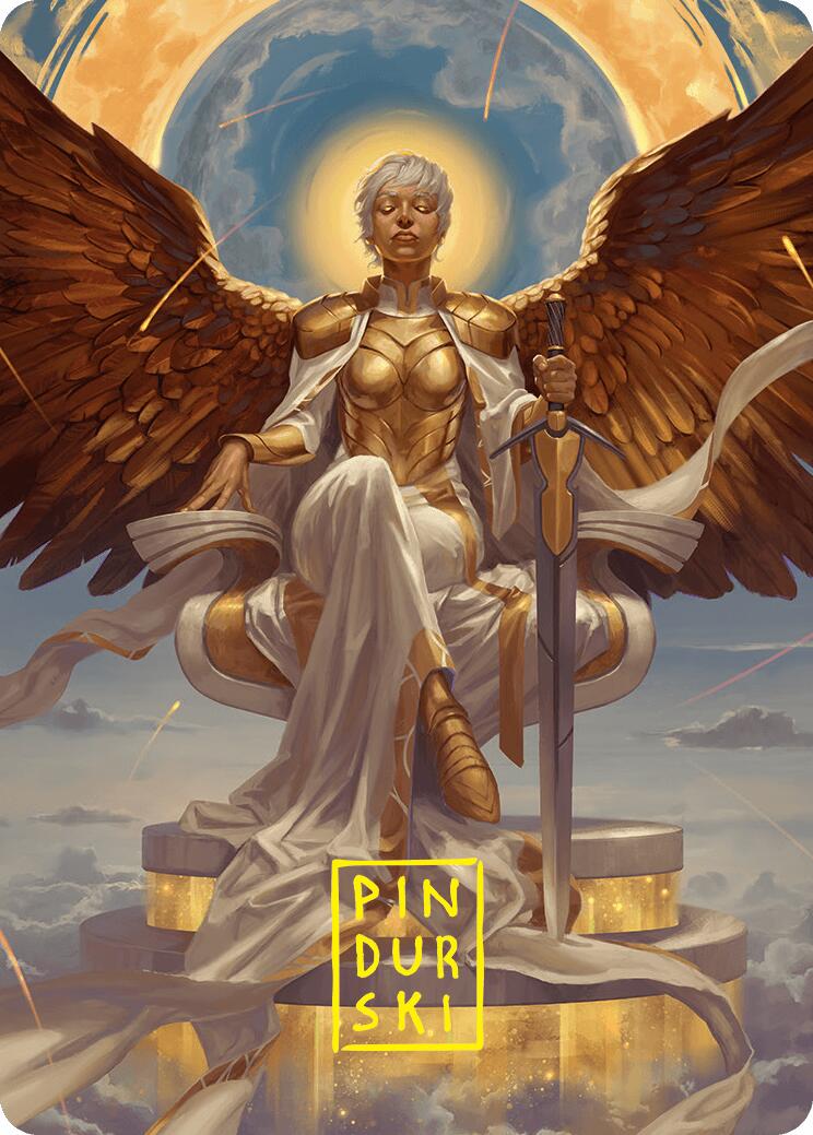 Herald of Eternal Dawn Art Card (27/54) (Gold-Stamped Signature) [Foundations Art Series] | Gaming Infinity