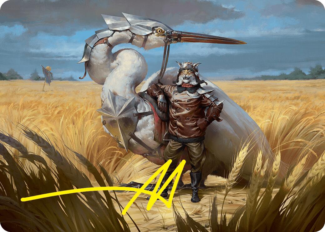Skyknight Squire Art Card (4/54) (Gold-Stamped Signature) [Foundations Art Series] | Gaming Infinity