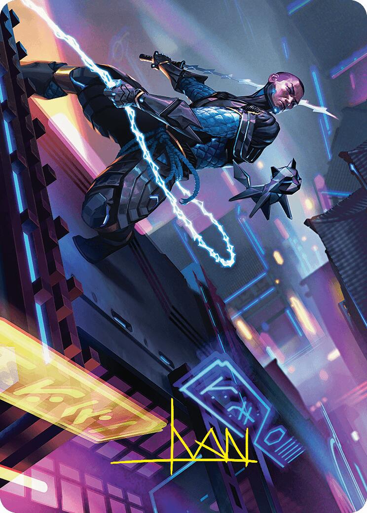Kaito, Cunning Infiltrator Art Card (51/54) (Gold-Stamped Signature) [Foundations Art Series] | Gaming Infinity