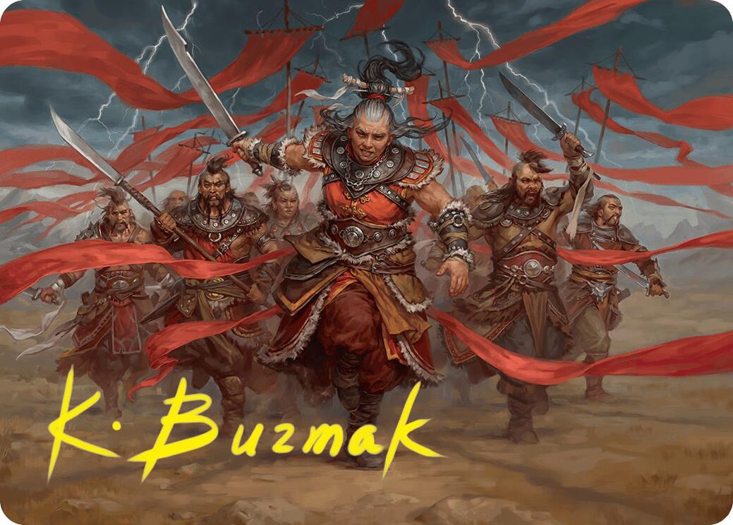 Alesha, Who Laughs at Fate Art Card (14/54) (Gold-Stamped Signature) [Foundations Art Series] | Gaming Infinity