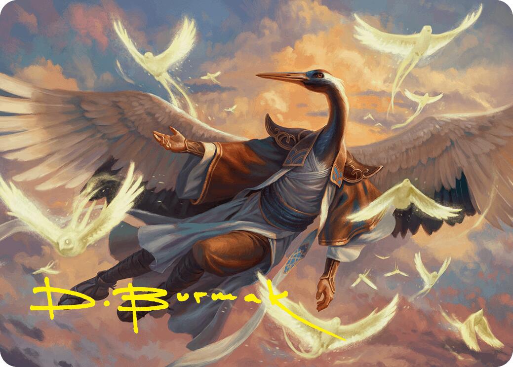 Kykar, Zephyr Awakener Art Card (16/54) (Gold-Stamped Signature) [Foundations Art Series] | Gaming Infinity