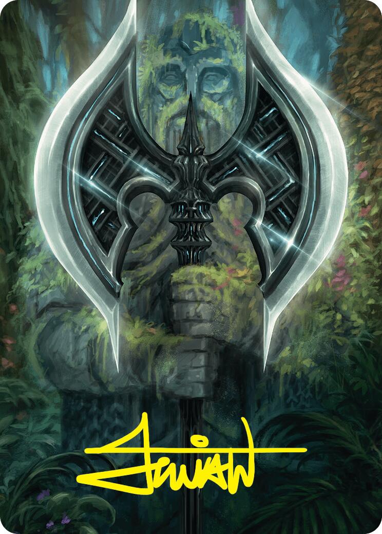 Leyline Axe Art Card (49/54) (Gold-Stamped Signature) [Foundations Art Series] | Gaming Infinity