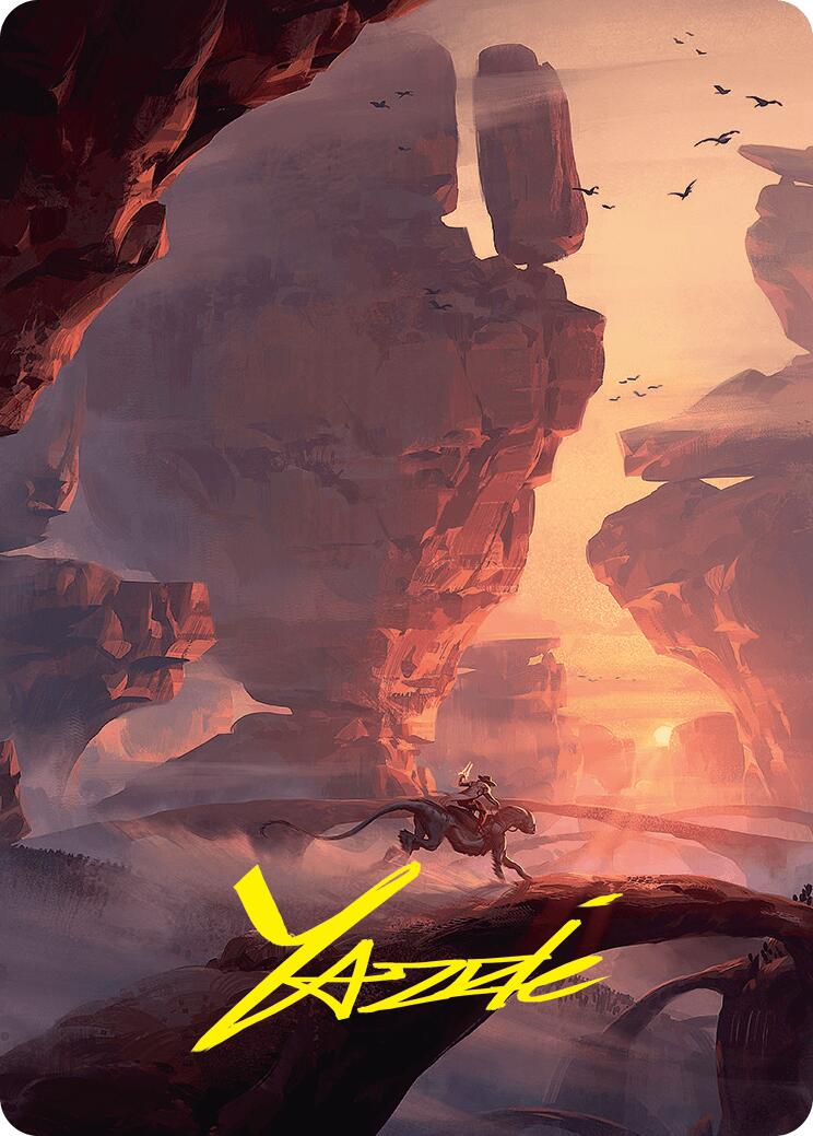 Mountain Art Card (24/54) (Gold-Stamped Signature) [Foundations Art Series] | Gaming Infinity