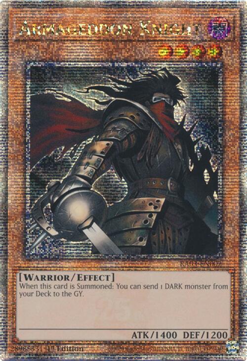 Armageddon Knight (Quarter Century Secret Rare) [RA03-EN002] Quarter Century Secret Rare | Gaming Infinity