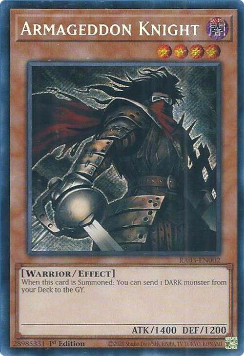 Armageddon Knight (Secret Rare) [RA03-EN002] Secret Rare | Gaming Infinity