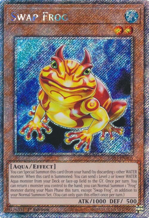 Swap Frog (Platinum Secret Rare) [RA03-EN005] Platinum Secret Rare | Gaming Infinity