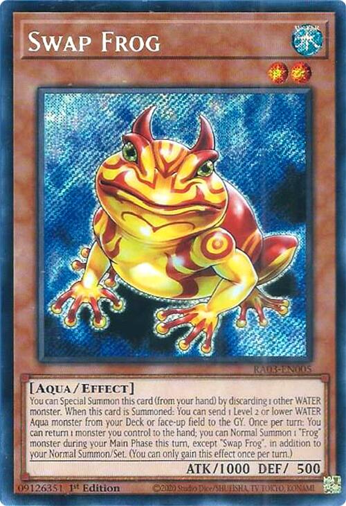 Swap Frog (Secret Rare) [RA03-EN005] Secret Rare | Gaming Infinity