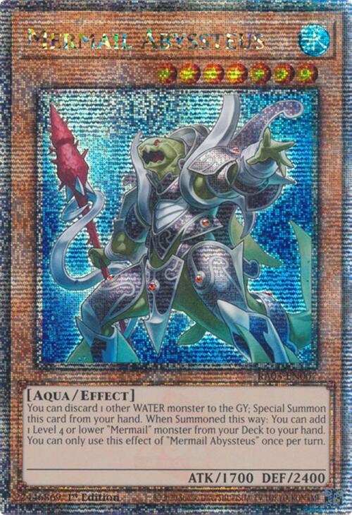 Mermail Abyssteus (Quarter Century Secret Rare) [RA03-EN007] Quarter Century Secret Rare | Gaming Infinity