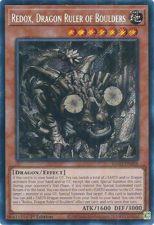 Redox, Dragon Ruler of Boulders (Secret Rare) [RA03-EN008] Secret Rare | Gaming Infinity