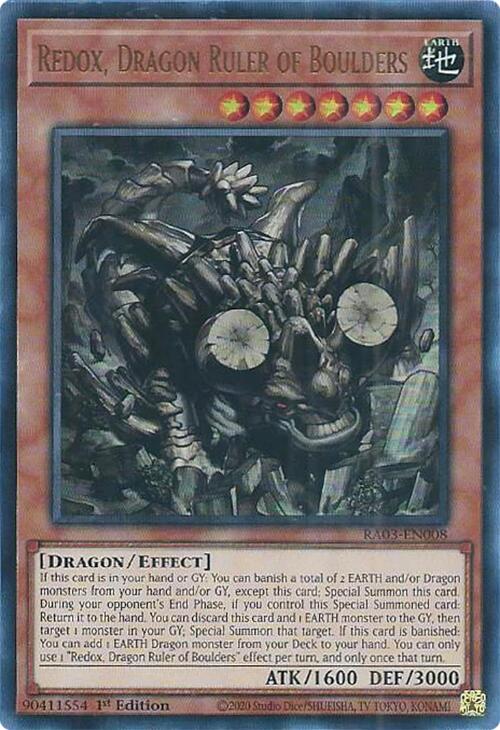 Redox, Dragon Ruler of Boulders (UR) [RA03-EN008] Ultra Rare | Gaming Infinity