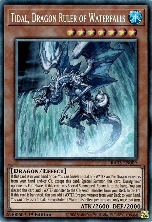 Tidal, Dragon Ruler of Waterfalls (CR) [RA03-EN009] Prismatic Collector's Rare | Gaming Infinity