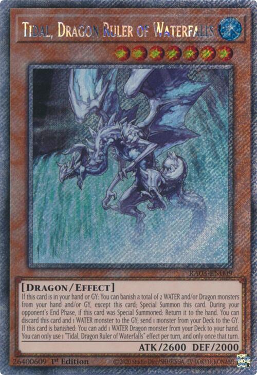 Tidal, Dragon Ruler of Waterfalls (Platinum Secret Rare) [RA03-EN009] Platinum Secret Rare | Gaming Infinity