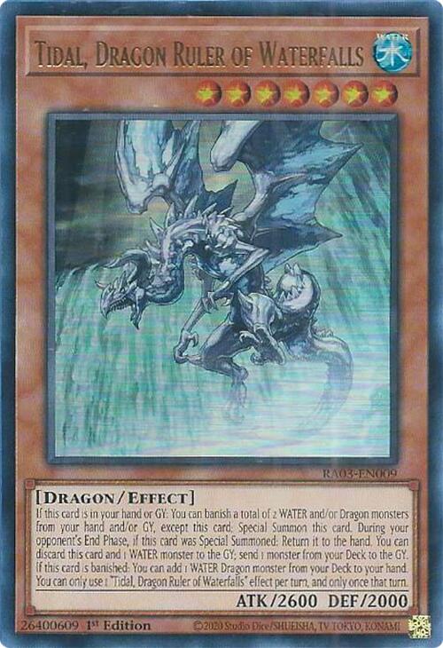 Tidal, Dragon Ruler of Waterfalls (UR) [RA03-EN009] Ultra Rare | Gaming Infinity