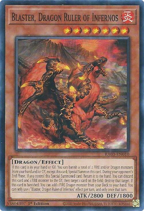 Blaster, Dragon Ruler of Infernos [RA03-EN010] Super Rare | Gaming Infinity