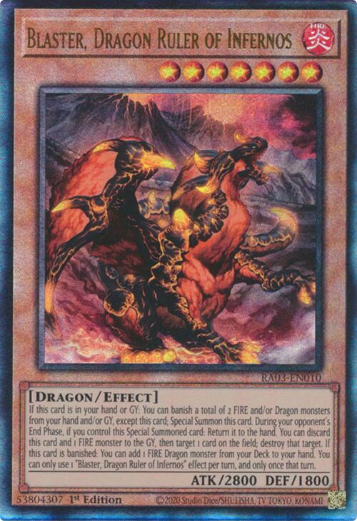 Blaster, Dragon Ruler of Infernos (UTR) [RA03-EN010] Prismatic Ultimate Rare | Gaming Infinity