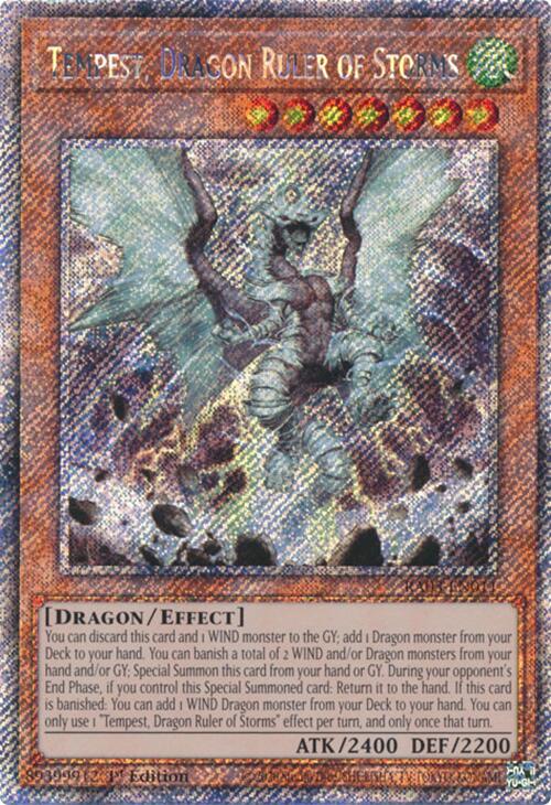 Tempest, Dragon Ruler of Storms (Platinum Secret Rare) [RA03-EN011] Platinum Secret Rare | Gaming Infinity