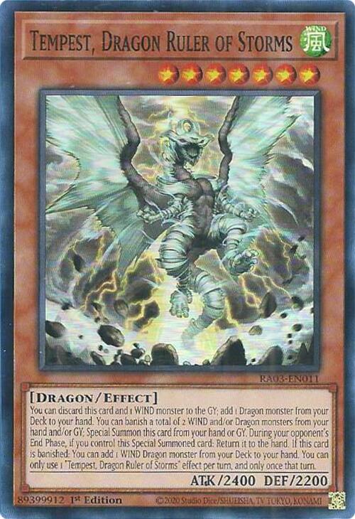 Tempest, Dragon Ruler of Storms [RA03-EN011] Super Rare | Gaming Infinity