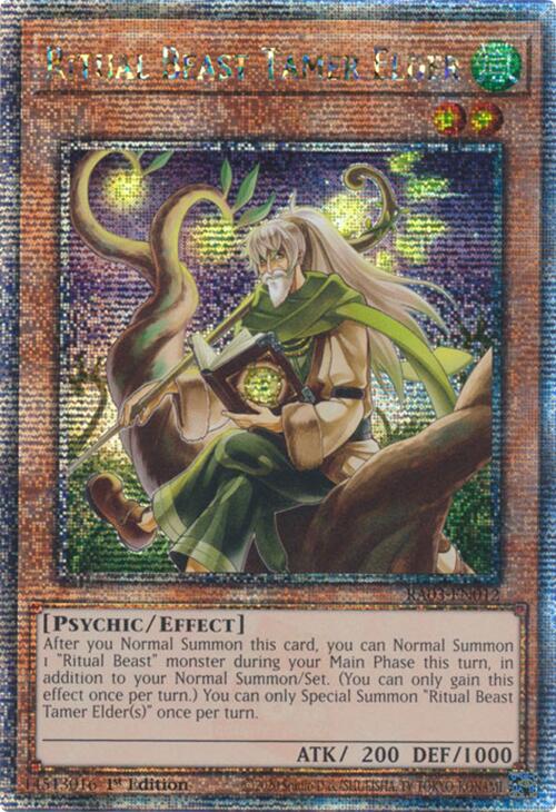 Ritual Beast Tamer Elder (Quarter Century Secret Rare) [RA03-EN012] Quarter Century Secret Rare | Gaming Infinity