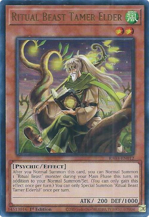 Ritual Beast Tamer Elder (UR) [RA03-EN012] Ultra Rare | Gaming Infinity