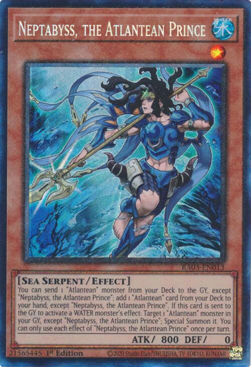 Neptabyss, the Atlantean Prince (CR) [RA03-EN013] Prismatic Collector's Rare | Gaming Infinity