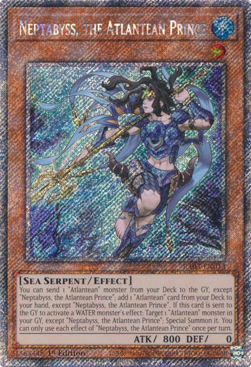 Neptabyss, the Atlantean Prince (Platinum Secret Rare) [RA03-EN013] Platinum Secret Rare | Gaming Infinity