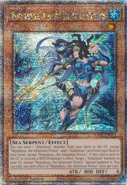 Neptabyss, the Atlantean Prince (Quarter Century Secret Rare) [RA03-EN013] Quarter Century Secret Rare | Gaming Infinity