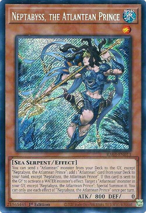 Neptabyss, the Atlantean Prince (Secret Rare) [RA03-EN013] Secret Rare | Gaming Infinity