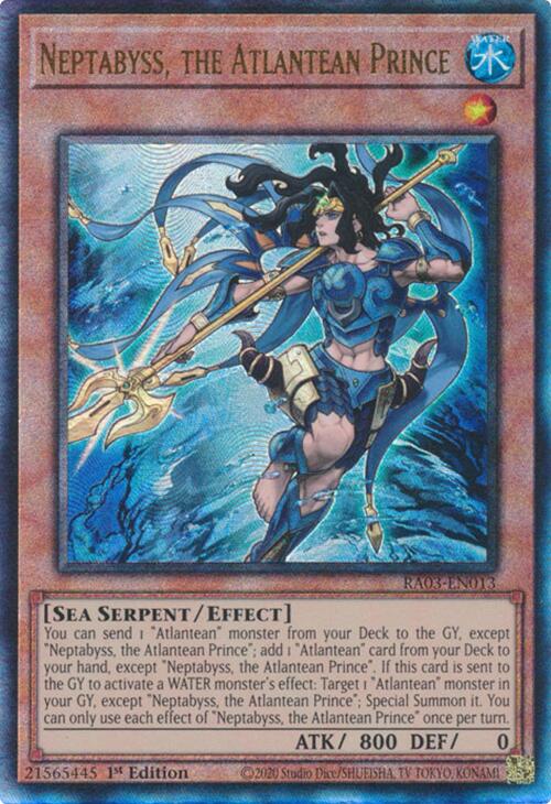 Neptabyss, the Atlantean Prince (UTR) [RA03-EN013] Prismatic Ultimate Rare | Gaming Infinity