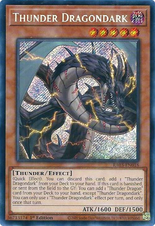 Thunder Dragondark (Secret Rare) [RA03-EN018] Secret Rare | Gaming Infinity