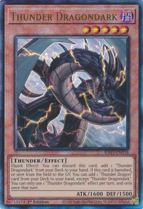 Thunder Dragondark (UTR) [RA03-EN018] Prismatic Ultimate Rare | Gaming Infinity