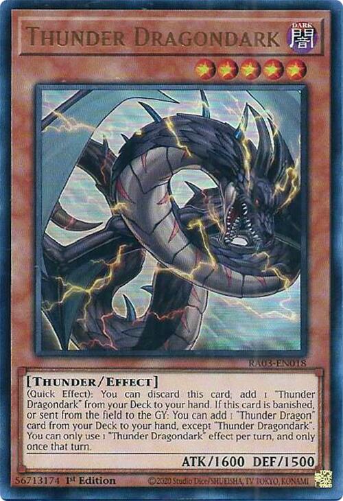 Thunder Dragondark (UR) [RA03-EN018] Ultra Rare | Gaming Infinity