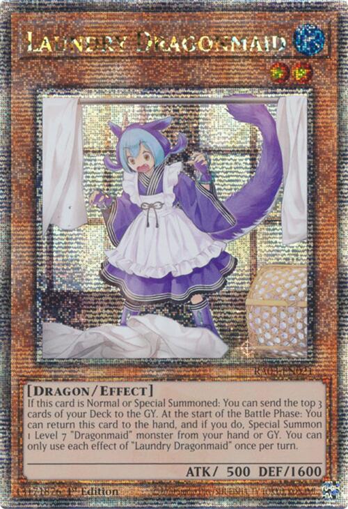 Laundry Dragonmaid (Quarter Century Secret Rare) [RA03-EN021] Quarter Century Secret Rare | Gaming Infinity