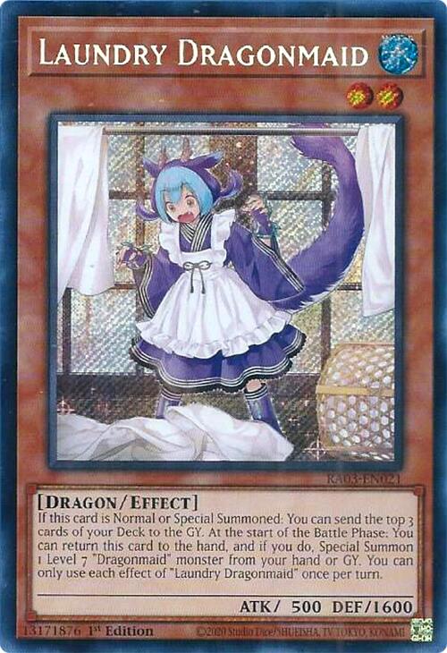 Laundry Dragonmaid (Secret Rare) [RA03-EN021] Secret Rare | Gaming Infinity