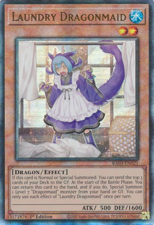 Laundry Dragonmaid (UTR) [RA03-EN021] Prismatic Ultimate Rare | Gaming Infinity