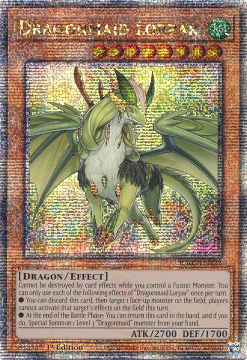 Dragonmaid Lorpar (Quarter Century Secret Rare) [RA03-EN022] Quarter Century Secret Rare | Gaming Infinity