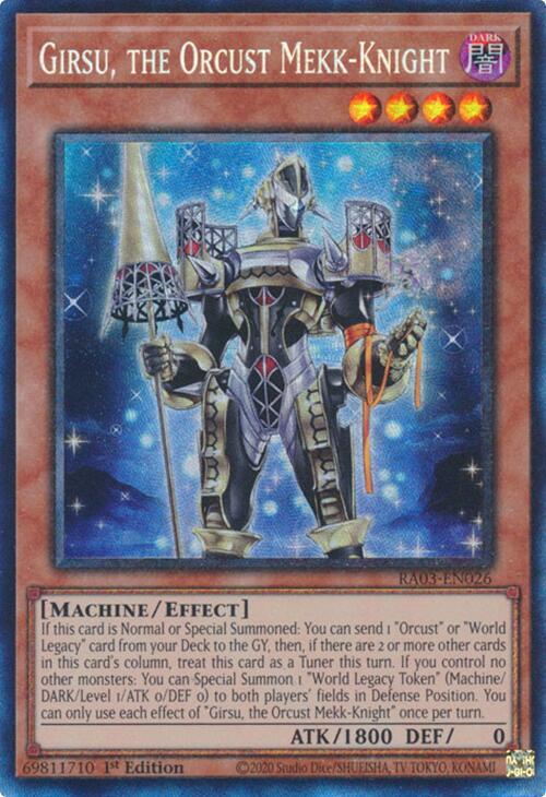 Girsu, the Orcust Mekk-Knight (CR) [RA03-EN026] Prismatic Collector's Rare | Gaming Infinity