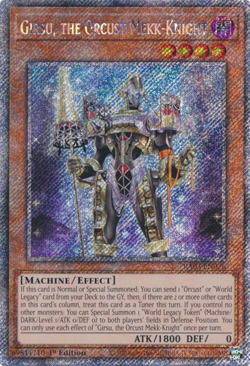 Girsu, the Orcust Mekk-Knight (Platinum Secret Rare) [RA03-EN026] Platinum Secret Rare | Gaming Infinity