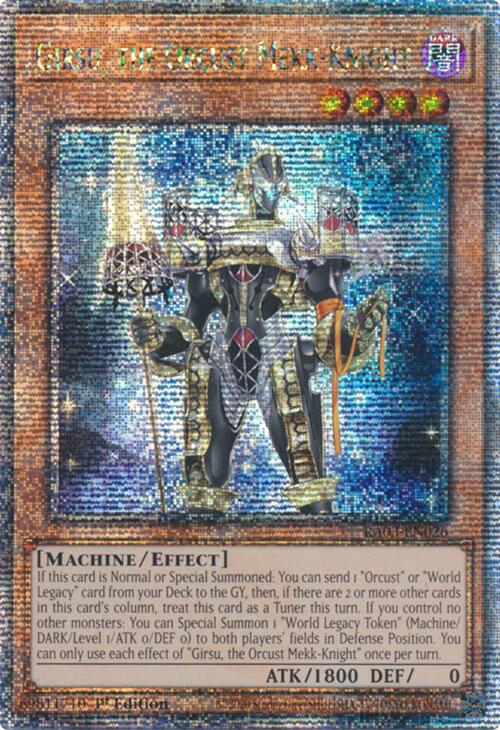 Girsu, the Orcust Mekk-Knight (Quarter Century Secret Rare) [RA03-EN026] Quarter Century Secret Rare | Gaming Infinity