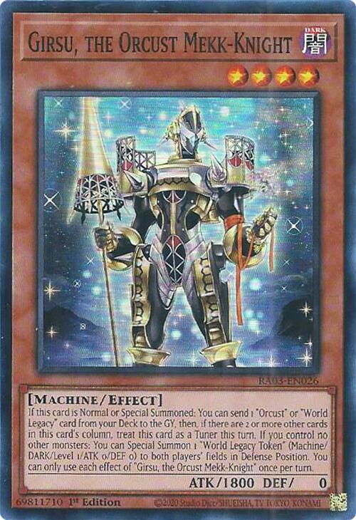 Girsu, the Orcust Mekk-Knight [RA03-EN026] Super Rare | Gaming Infinity