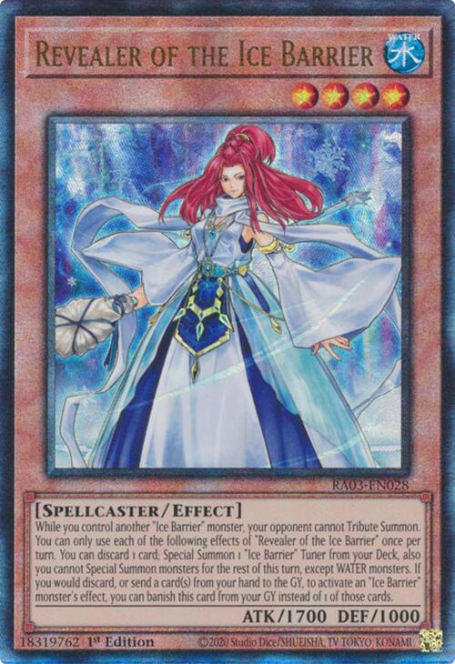 Revealer of the Ice Barrier (UTR) [RA03-EN028] Prismatic Ultimate Rare | Gaming Infinity